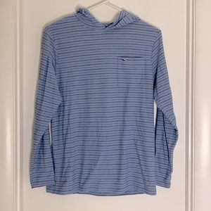 Very very good condition: Boys Vineyard Vines Blue L/S Hoodie Tee, Size L (16)